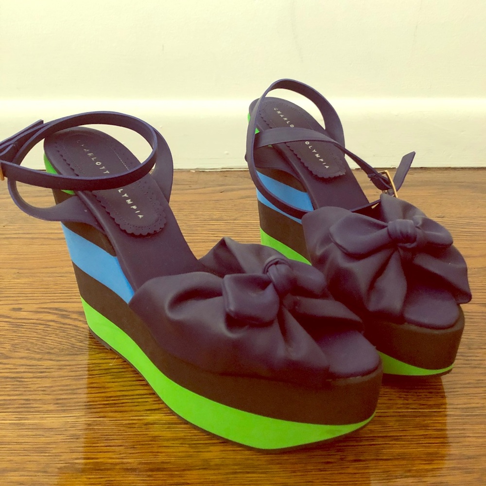 Charlotte Olympia summer wedge heel